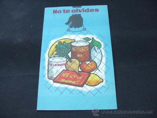 Collectionnisme: NO TE OLVIDES - NESTLE - LA COMPRA DE CADA DIA -