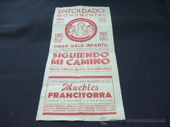 Colecionismo: PROGRAMA ENTOLADO MONUMENTAL - MANRESA - FIESTA MAYOR 1951 - GRAN GALA INFANTIL -