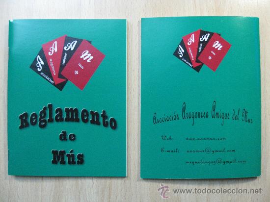 Coleccionismo: RARO REGLAMENTO DE MUS. LIBRETO DE 44 PAGINAS. CARTAS, NAIPES, BARAJAS, ...