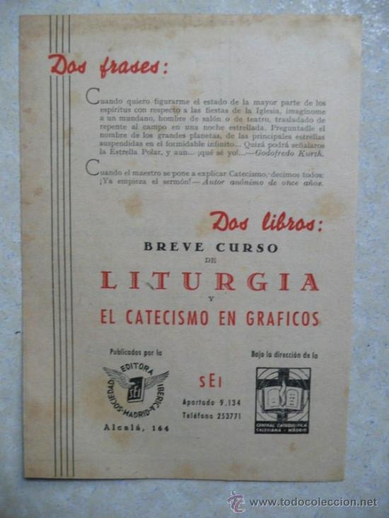 Collezionismo: D&Iacute;PTICO CURSOS BREVE DE LITURGIA. A&Ntilde;OS 50.