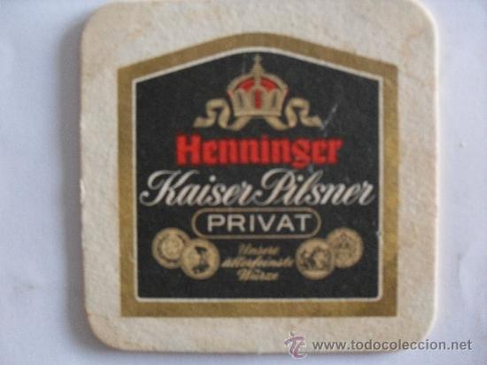 Coleccionismo: posavasos cerveza Alemana Henninger