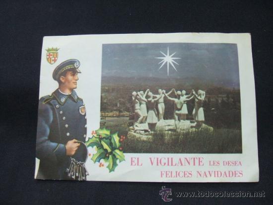 Colecionismo: FELICITACION NAVIDAD - EL VIGILANTE LES DESEA FELICES NAVIDADES