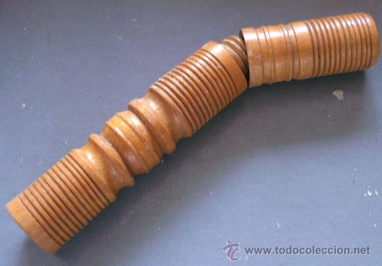 Coleccionismo: alfiletero de madera (9cm aprox) - Foto 2