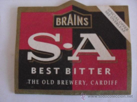 Coleccionismo: Posavasos cerveza Brains - Foto 1