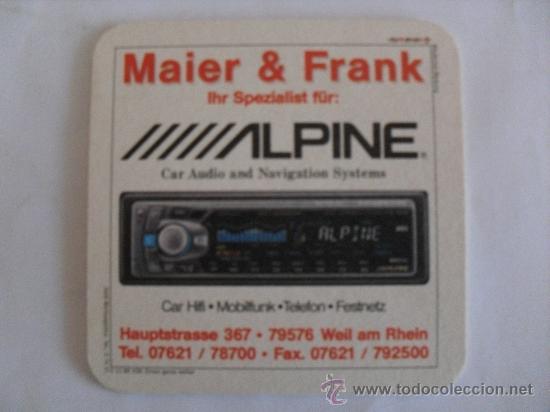 Colecionismo: Posavasos Alpine car