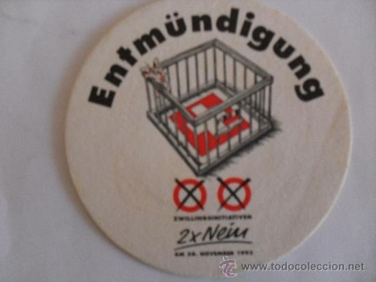 Collectionnisme: Posavasos elecciones suizas 1993