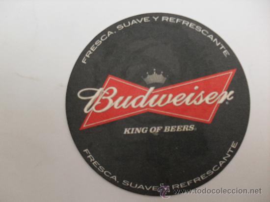 Coleccionismo: Posavasos cerveza Budweiser 11 cm