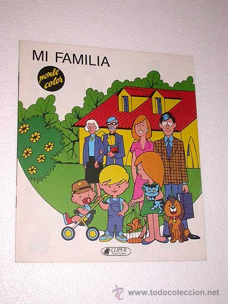 Cuaderno Para Colorear Colección Ponle Color Mi Familia Cliper Plaza Y Janés 1984 Sin Usar