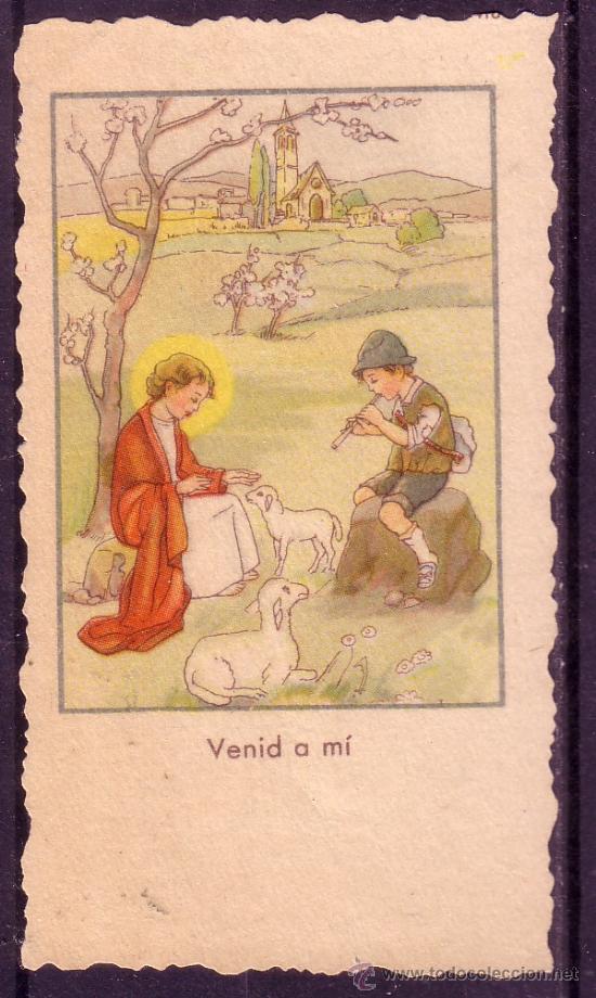 Coleccionismo: ESTAMPITA ANTIGUA DEL NI&Ntilde;O JESUS