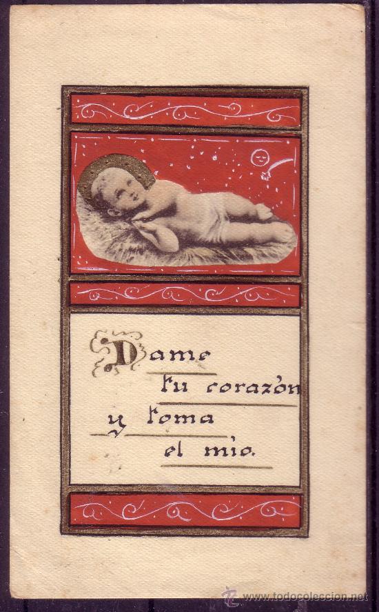 Coleccionismo: PRECIOSA ESTAMPA ANTIGUA DEL NI&Ntilde;O JESUS
