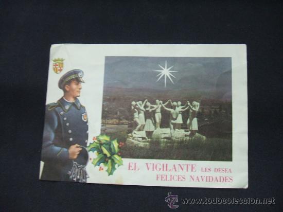 Coleccionismo: FELICITACION NAVIDAD - EL VIGILANTE LES DESEA FELICES NAVIDADES -