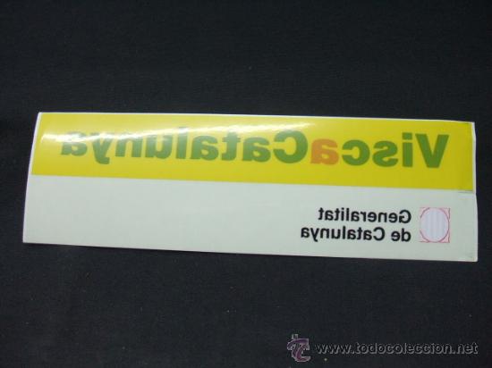 Collecting paper: ADHESIVO - VISCA CATALUNYA - GENERALITAT DE CATALUNYA -