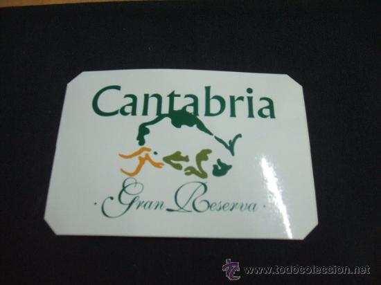 Coleccionismo: ADHESIVO - CANTABRIA - GRAN RESERVA -