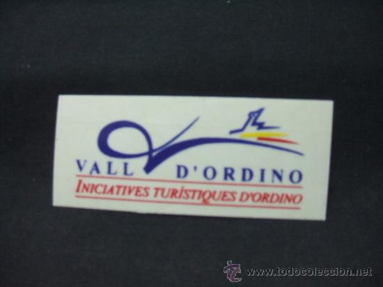 Coleccionismo: ADHESIVO - VALL D'ORDINO - INICIATIVES TUR&Iacute;STIQUES D'ORDINO -