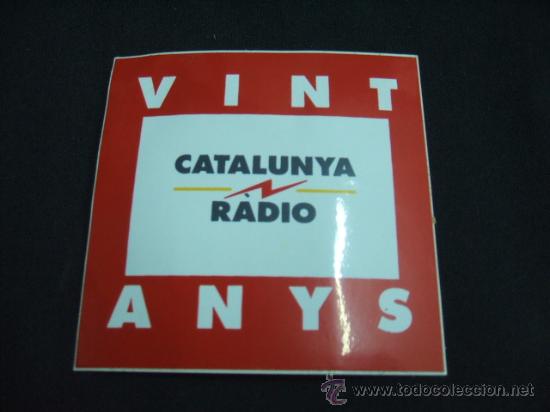 Collecting paper: ADHESIVO - VINT ANYS - CATALUNYA R&Agrave;DIO -