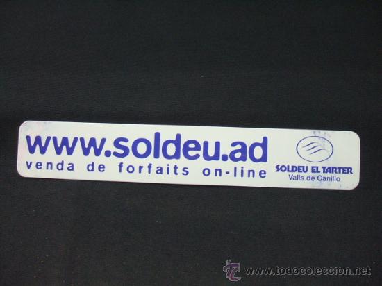 Coleccionismo: ADHESIVO - SOLDEU.AD - VENDA DE FORFAITS ON-LINE - SOLDEU EL TARTER -