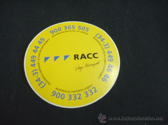 Coleccionismo: ADHESIVO - RACC -