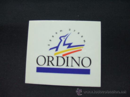 Coleccionismo: ADHESIVO - ORDINO -