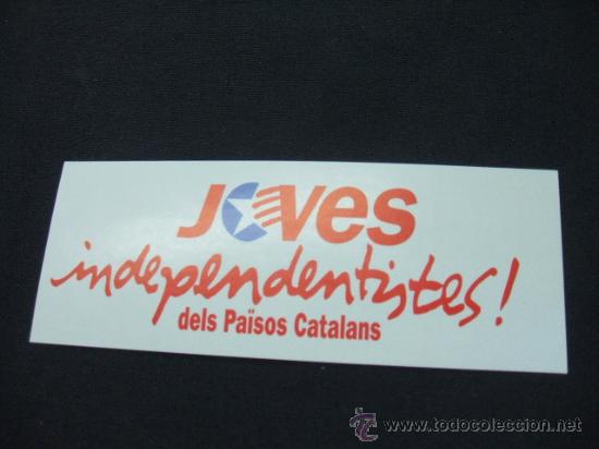 Coleccionismo: ADHESIVO - JOVES INDEPENDENTISTES DELS PA&Iuml;SOS CATALANS -