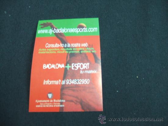 Collecting paper: ADHESIVO - BADALONA + ESPORT - AJUNTAMENT DE BADALONA -