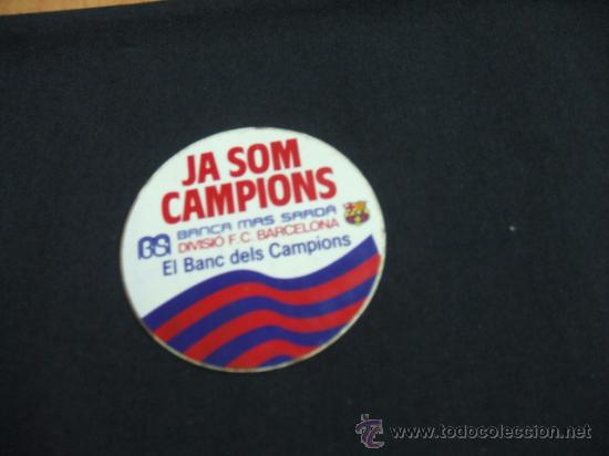Coleccionismo: ADHESIVO - JA SOM CAMPIONS - BANCA MAS SARD&Agrave; -