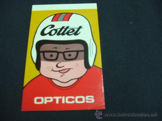 Coleccionismo: ADHESIVO - OPTICOS COTTET -