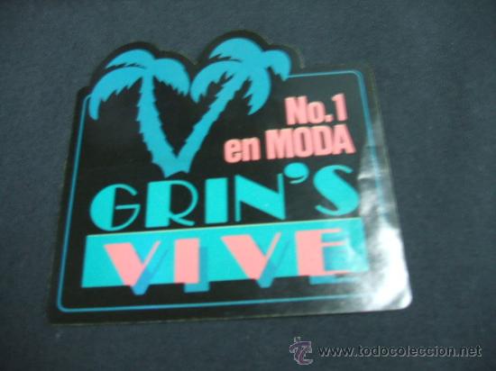 Coleccionismo: ADHESIVO - N&ordm; 1 EN MODA - GRIN'S - VIVE -