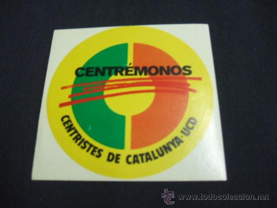 Coleccionismo: ADHESIVO - CENTR&Eacute;MONOS - CENTRISTES DE CATALUNYA - UCD