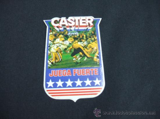 Coleccionismo: ADHESIVO - CASTER JEANS - JUEGA FUERTE -