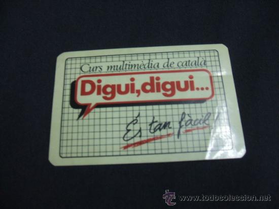 Coleccionismo: ADHESIVO - CURS MULTIMEDIA DE CATALA - DIGUI, DIGUI... - ES TAN FACIL -