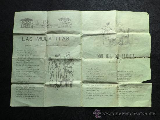 Collecting paper: Cancionero   Las Mulatitas...