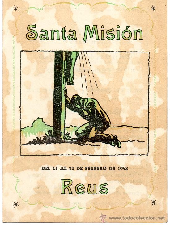 Coleccionismo: Santa Misi&oacute;n Reus 1948 - Foto 1