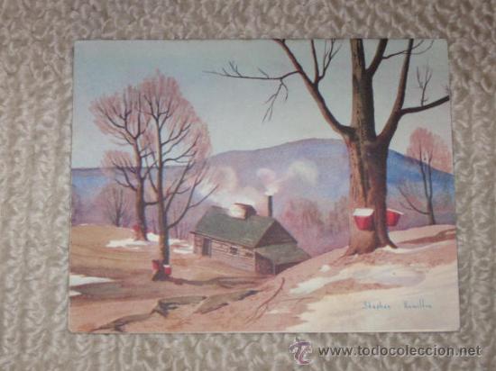 Collectionnisme: Felicitaci&oacute;n de Navidad. USA, 1951, proviene de Cuba, ilustraci&oacute;n de Stephen Hamilton