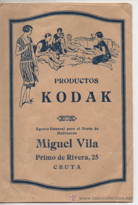 Coleccionismo: ANTIGUO SOBRE DE PRODUCTOS KODAK , DE LA CASA MIGUEL VILA DE CEUTA
