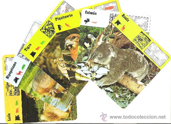 Coleccionismo: LOTE DE VARIAS FICHAS DE ANIMALES - A&Ntilde;O 1975 - TODAS DIFERENTES - EDITIONS RECONTRE S.A , LAUSANNE