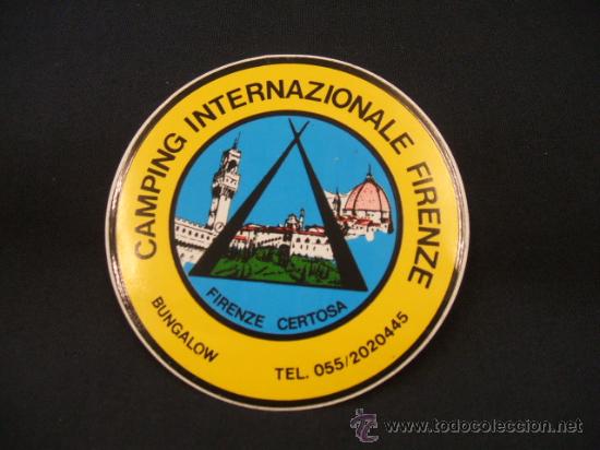 Coleccionismo: ADHESIVO - CAMPING INTERNAZIONALE FIRENZE -
