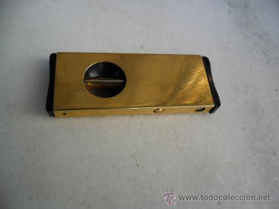 Coleccionismo: CORTAPUROS DE METAL DORADO - Foto 4