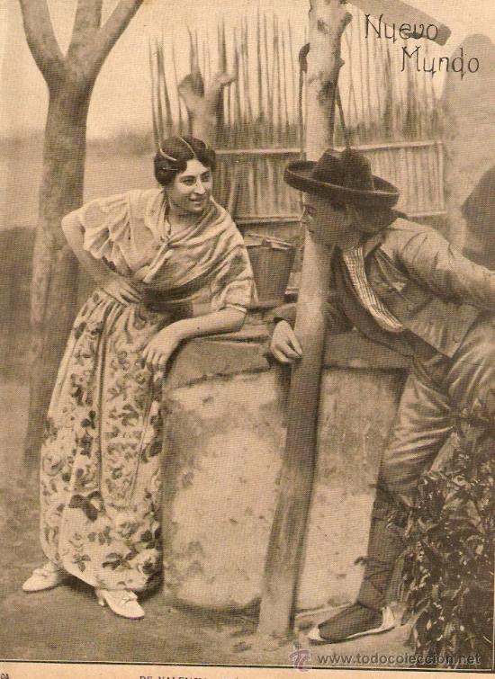 Collezionismo: RECORTE PRENSA.A&Ntilde;O 1909.VALENCIA.TRAJES REGIONALES.PERSONAJES TIPICOS.FOTOGRAFIA GOMEZ DURAN.