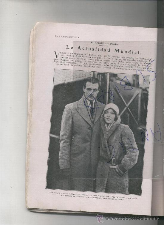 Coleccionismo: RECORTE DE PRENSA. A&Ntilde;O 1929,.CINE. GARY COOPER. LUPE VELEZ. ACTORES DE CINE. FOTOS ANTIGUAS.