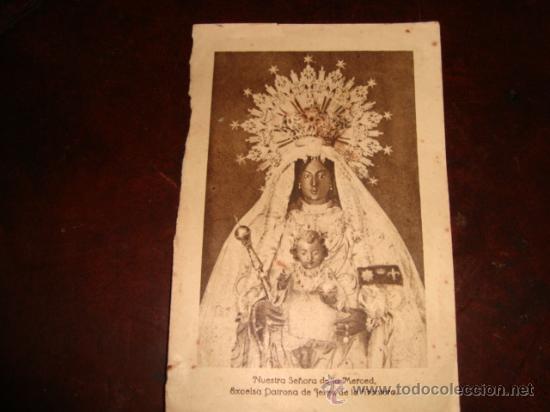 Colecionismo: estampa virgen de la meced, patrona de jerez, cadiz,