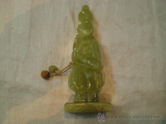 Coleccionismo: figura de peligrino en onix - Foto 1