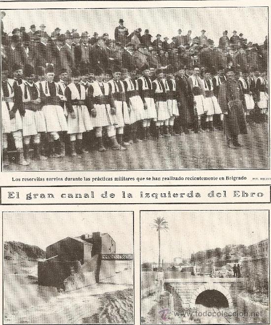 Collectionnisme: RECORTE PRENSA.A&Ntilde;O 1909.TORTOSA.GRAN CANAL DE IZQUIERDA DEL EBRO.CHERTA.VICENTE PASTOR.GAONA.TOROS