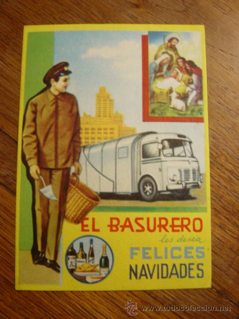 Coleccionismo: FELICITACION DE NAVIDAD EL BASURERO - Foto 1