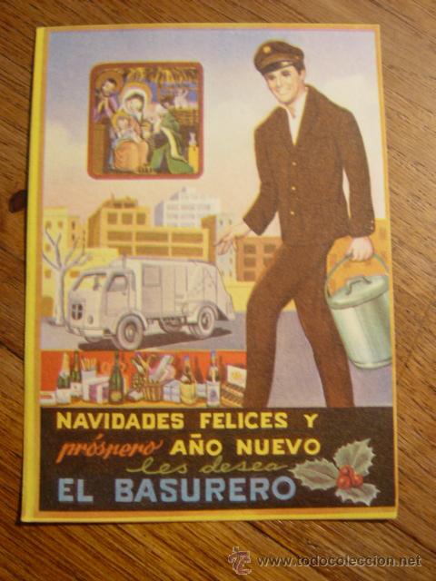 Coleccionismo: FELICITACION DE NAVIDAD EL BASURERO - Foto 1