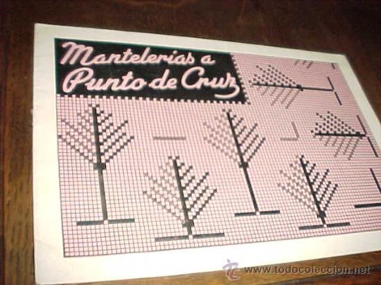 Coleccionismo: MANTELERIAS A PUNTO DE CRUZ. DISTRIBUCIONES REUNIDAS. EDICIONES ALFARO. VALENCIA 1963.