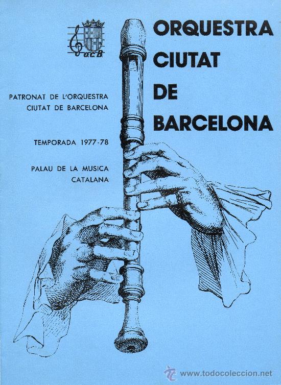 Coleccionismo: Orquesta Ciutat de Barcelona 1977-78