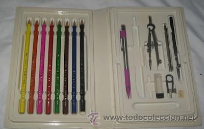 Coleccionismo: PLUMIER ESTUCHE ESCOLAR MI PRIMERA COMUNI&Oacute;N , CON COMP&Aacute;S - Foto 2