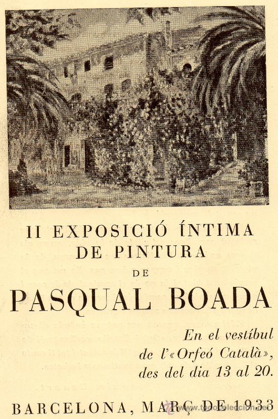 Coleccionismo: II Exposici&oacute;n Pasqual Boada Barcelona 1933