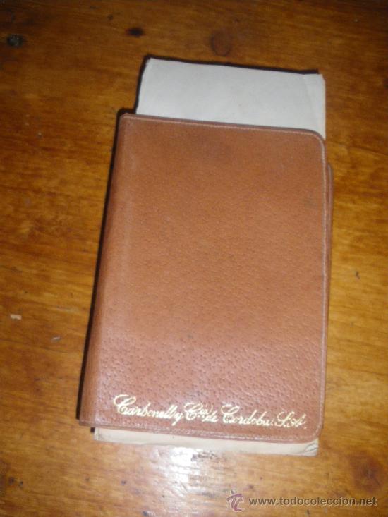 Coleccionismo: CARBONELL Y CIA DE CORDOBA SA. AGENDA DE 1955.