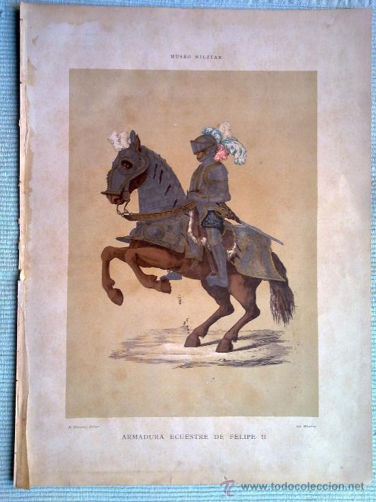 Coleccionismo: L&Aacute;MINA MILITAR - ARMADURA ECUESTRE DE FELIPE II - CABALLO